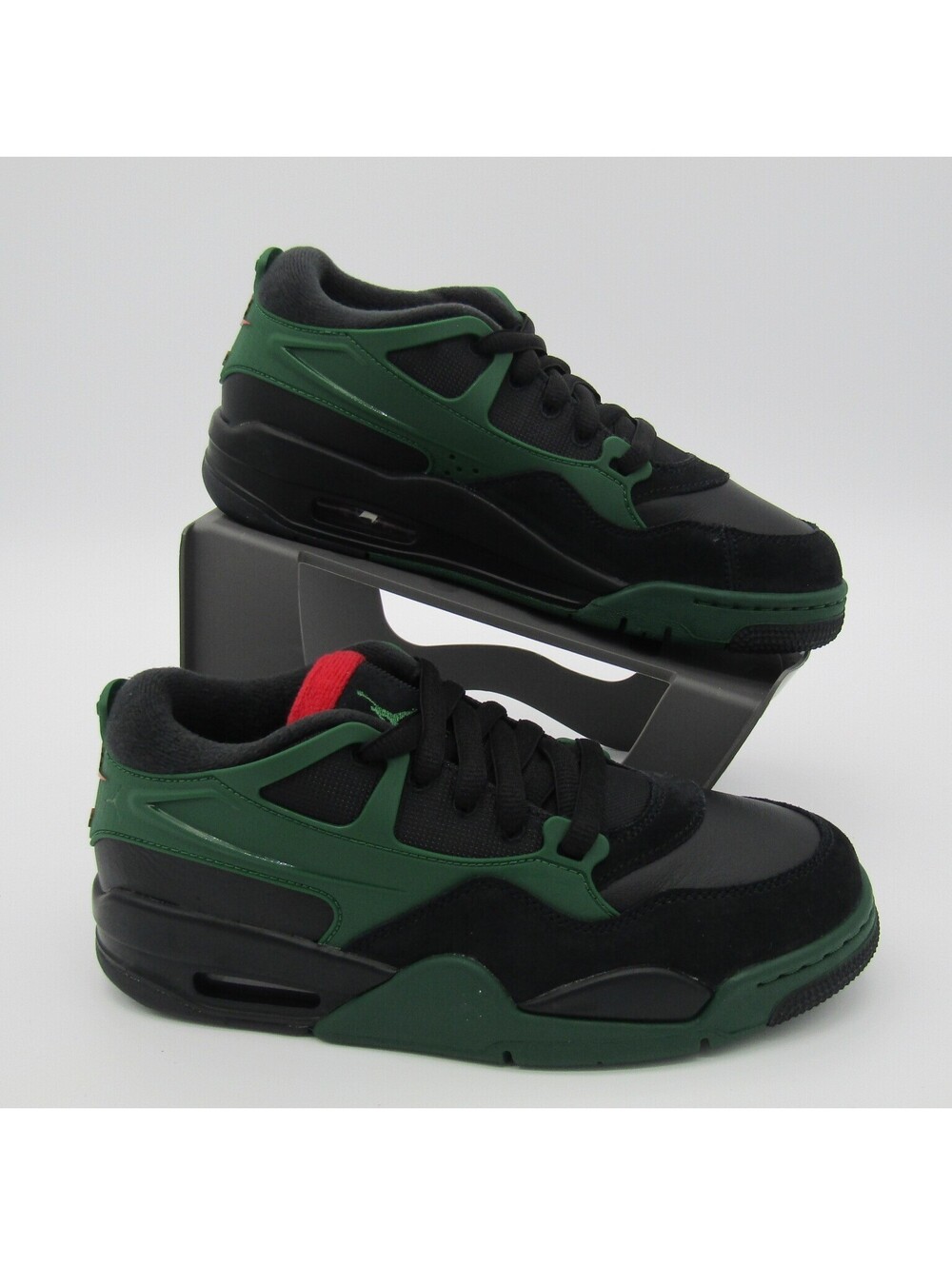 New Nike Air Jordan 4 RM Boy's 6.5Y Black Green red Basketball shoes